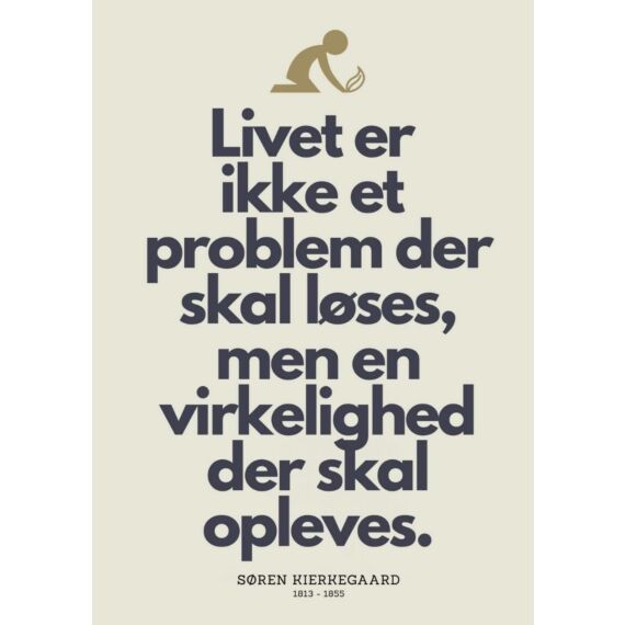 Plakat - Livet er ikke - Citatplakat