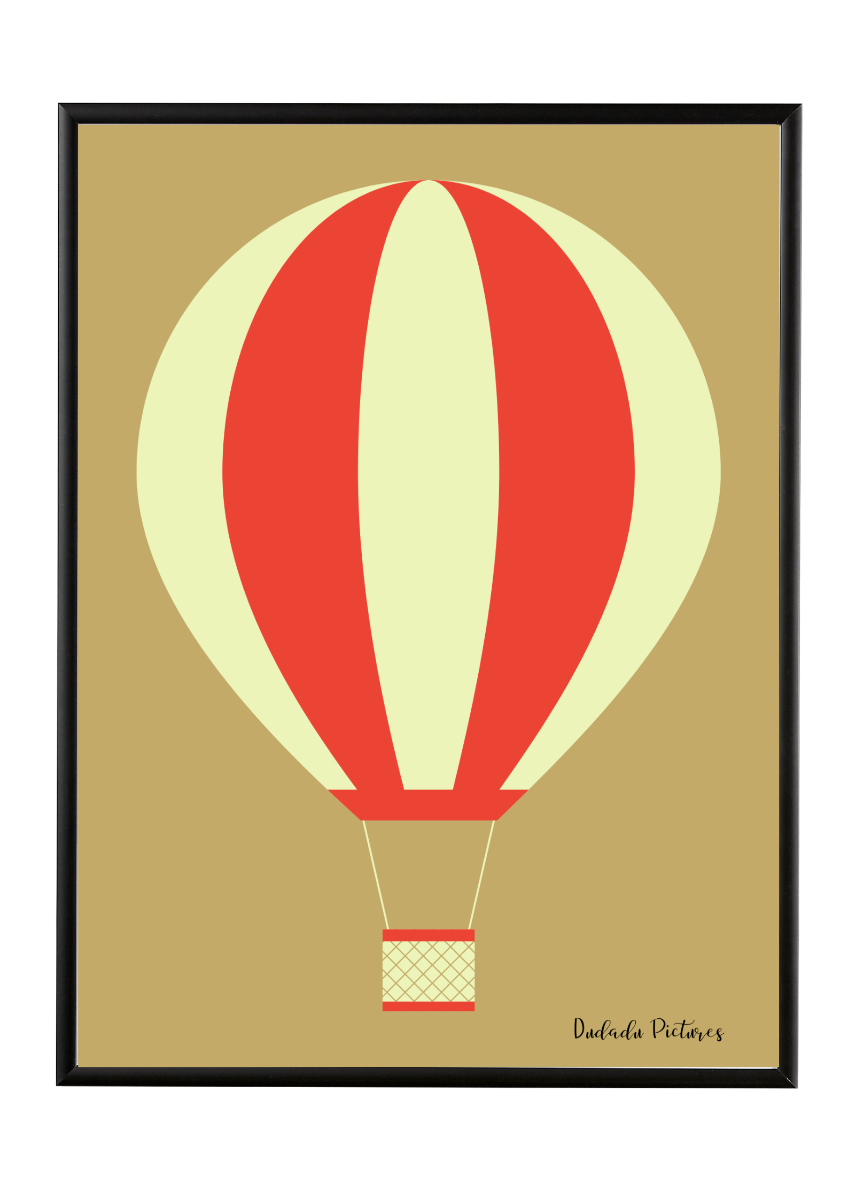Gul&Rød Luftballon, Plakat,